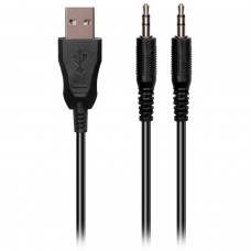 Наушники гарнитура игровая Defender Flame RGB кабель 2 м Black