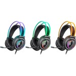 Наушники гарнитура игровая Defender Flame RGB кабель 2 м Black Наушники гарнитура игровая Defender Flame RGB кабель 2 м Black