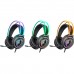 Наушники гарнитура игровая Defender Flame RGB кабель 2 м Black