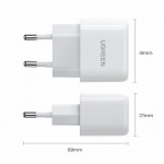 Сетевое зарядное устройство Ugreen CD241 1Type-C PD 20W 3A White (10220)