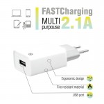 Сетевое зарядное устройство Piko TC-121 1USB 2.1A 10W White (1283126492181)
