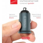Автомобильное зарядное устройство Intaleo CCGQPD238 1USB 1Type-C 3A Grey (1283126509971)