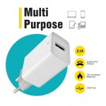 Сетевое зарядное устройство Piko TC-211 1USB 2.1A White (1283126515156)