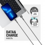 Кабель ACCLAB AL-CBCOLOR-T1BK USB-Type-C 1.2m Black (1283126518232)