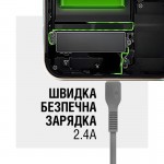 Кабель ACCLAB AL-CBCOLOR-T1BK USB-Type-C 1.2m Black (1283126518232)