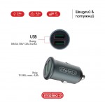 Автомобильное зарядное устройство Intaleo CCG482 2USB 4.8A Grey (1283126521553)