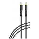 Кабель Intaleo CBFLEXTL1 Type-C-Lightning 1.2m 18W 3A Black (1283126542459)