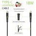 Кабель Intaleo CBFLEXTL1 Type-C-Lightning 1.2m 18W 3A Black (1283126542459)
