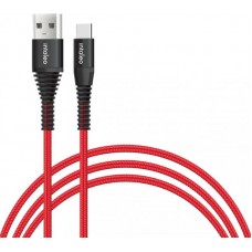 Кабель Intaleo CBRNYT1 USB-Type-C 1.2m 28W 2.4A Red (1283126559464)