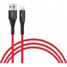 Кабель Intaleo CBRNYL1 USB-Lightning 1.2m 12W 2.4A Red (1283126559471)