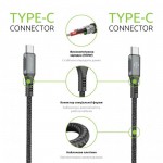 Кабель Intaleo CBGPD100WTT2 Type-C-Type-C 2m 100W 2.8A Grey (1283126559570)