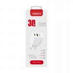 Сетевое зарядное устройство Intaleo TCG30GAN 1USB 1Type-C PD 30W 3A QC3.0 White (1283126578274)