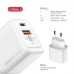 Сетевое зарядное устройство Intaleo TCG30GAN 1USB 1Type-C PD 30W 3A QC3.0 White (1283126578274)