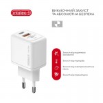 Сетевое зарядное устройство Intaleo TCG30GAN 1USB 1Type-C PD 30W 3A QC3.0 White (1283126578274)