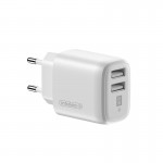 Сетевое зарядное устройство Intaleo TCG242 2USB 2.4A White (1283126578281)