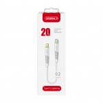 Кабель Intaleo CBFLEXTL0 Type-C-Lightning 0.2m 2.4A White (1283126580024)
