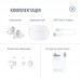 Наушники гарнитура вакуумные Bluetooth Piko TWS-HalfMoon White (1283126583391)