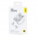 Наушники гарнитура вакуумные Bluetooth Piko TWS-HalfMoon White (1283126583391)