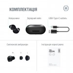 Наушники гарнитура вакуумные Bluetooth Piko TWS-MusicBox Black (1283126583414)