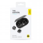 Наушники гарнитура вакуумные Bluetooth Piko TWS-MusicBox Black (1283126583414)