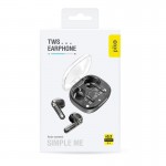 Наушники гарнитура вкладыши Bluetooth Piko TWS-SimpleMe Black (1283126583438)