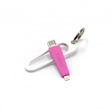 Кабель Remax RC-024i Portable USB-Lightning 0.07m Pink (2000700004658)
