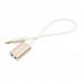 Адаптер Remax RL-S20 Sharing AUX 3.5мм-3.5мм miniJack (2*F-M) Gold (2000700007109)