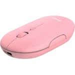 Мышь Wireless Trust Puck Rechargeable Ultra-Thin BT WL Silent Pink (24125)