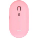 Мышь Wireless Trust Puck Rechargeable Ultra-Thin BT WL Silent Pink (24125)