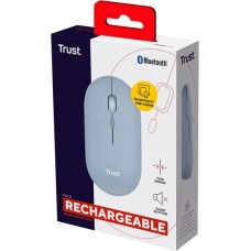 Мышь Wireless Trust Puck Rechargeable Blue (24126)