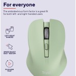 Мышь Wireless Trust Mydo Silent Green (25042)