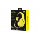 Наушники гарнитура накладные проводные 2E Gaming HG340 RGB Yellow (2E-HG340YW)