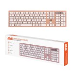 Клавиатура Wireless 2E KS270 WL/BT EN/UKR Pink/White (2E-KS270WBPN_UA)