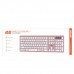 Клавиатура Wireless 2E KS270 WL/BT EN/UKR Pink/White (2E-KS270WBPN_UA)