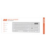 Клавиатура Wireless 2E KS270 WL/BT EN/UKR Silver/White (2E-KS270WBWH_UA)