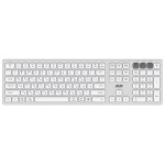 Клавиатура Wireless 2E KS270 WL/BT EN/UKR Silver/White (2E-KS270WBWH_UA)