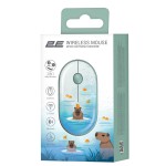 Мышь Wireless 2E MF300 Capybara Tangerine Silent WL BT Green (2E-MF300WCAPIBARAGN)