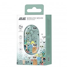 Мышь Wireless 2E MF300 Pets Dogs Silent WL BT Green (2E-MF300WPETSGN)