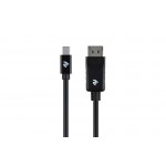 Кабель 2E miniDisplayPort DisplayPort (M/M) 2m Black (2E-W1704)