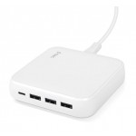 Сетевое зарядное устройство Ttec SmartCharger Quattro GaN 3USB 1Type-C 65W White (2SCG02B)