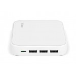 Сетевое зарядное устройство Ttec SmartCharger Quattro GaN 3USB 1Type-C 65W White (2SCG02B)