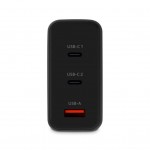 Сетевое зарядное устройство Ttec SmartCharger Trio GAN 1USB 2Type-C 120W Black (2SCG04S)