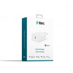 Сетевое зарядное устройство Ttec SmartCharger 1Type-C 20W White (2SCS22BL)