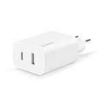 Сетевое зарядное устройство Ttec SmartCharger Duo 1Type-C 1USB 2.4А 12W White (2SCS25B)