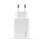 Сетевое зарядное устройство Ttec SmartCharger Duo 1Type-C 1USB 2.4А 12W White (2SCS25B)