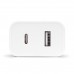Сетевое зарядное устройство Ttec SmartCharger Duo 1Type-C 1USB 2.4А 12W White (2SCS25B)