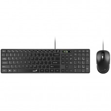 Комплект клавиатура + мышь Genius C-126 SlimStar Black Ukr (31330007407)
