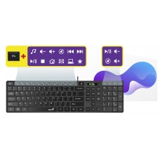 Комплект клавиатура + мышь Genius C-126 SlimStar Black Ukr (31330007407)