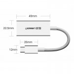 Адаптер Ugreen MM130 Type-C-DisplayPort 4K 60Hz Gray (40372)