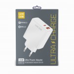 Сетевое зарядное устройство Luxe Cube 2USB 36W QC3.0+PD White (4120201336367)